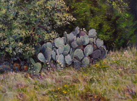 Texas Cactus by artist Jose Blanco
